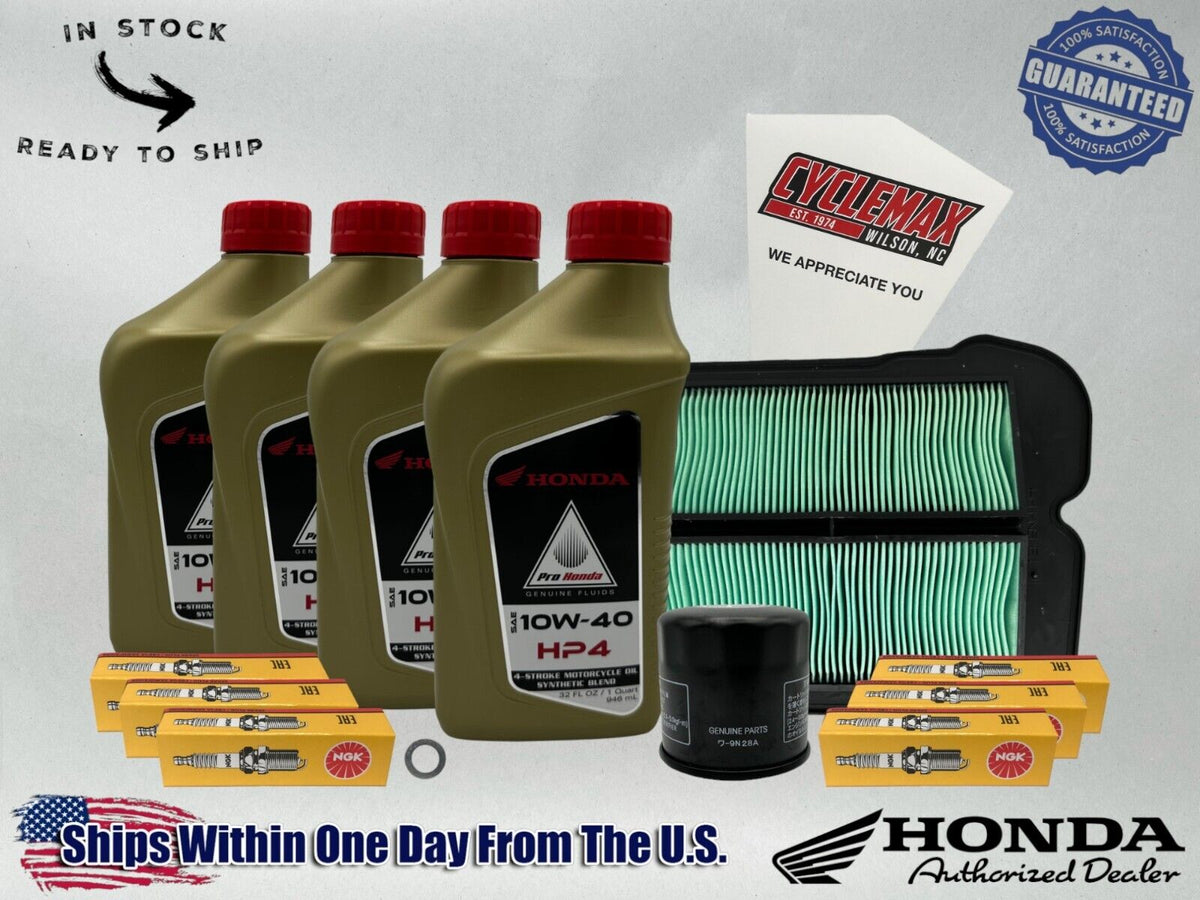 Cyclemax Semi-Synthetic HP4 Tune-Up Kit fits 1988-2000 Honda GL1500