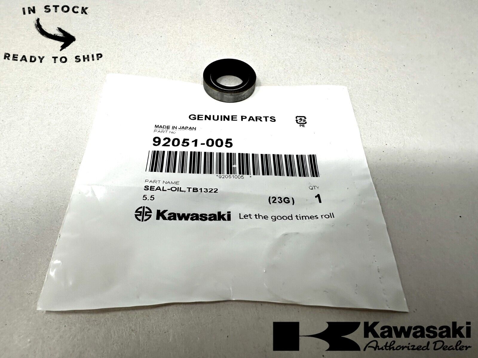 Kawasaki Genuine OEM Oil Seal TB13225.5 92051-005