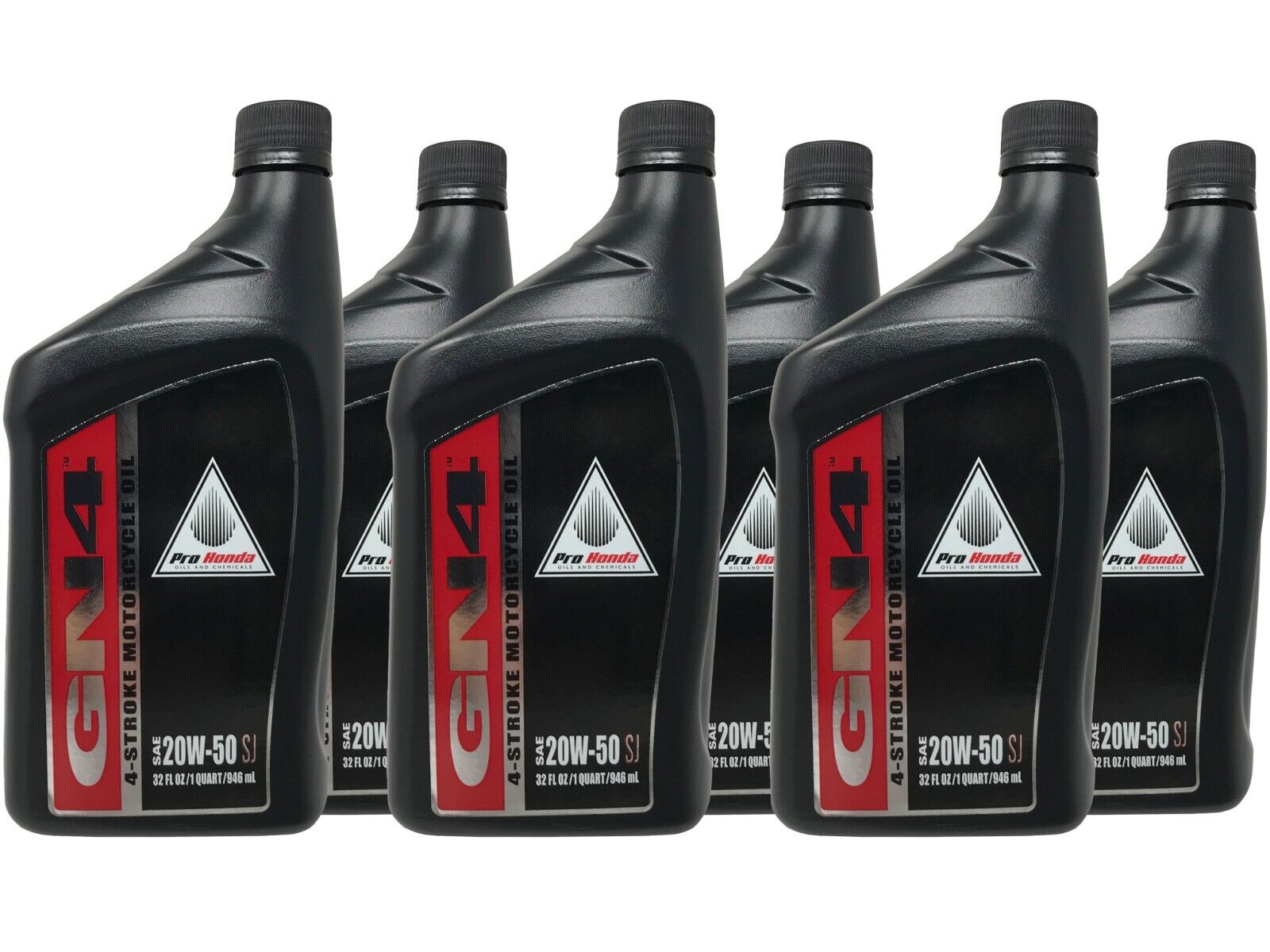 Honda Genuine OEM GN4 20W50 Motorcycle Oil 08C35-A251M01 - 6 Pack