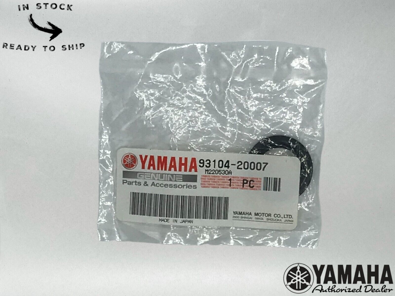 Yamaha Genuine OEM Kick Starter Shaft Seal 93104-20007-00