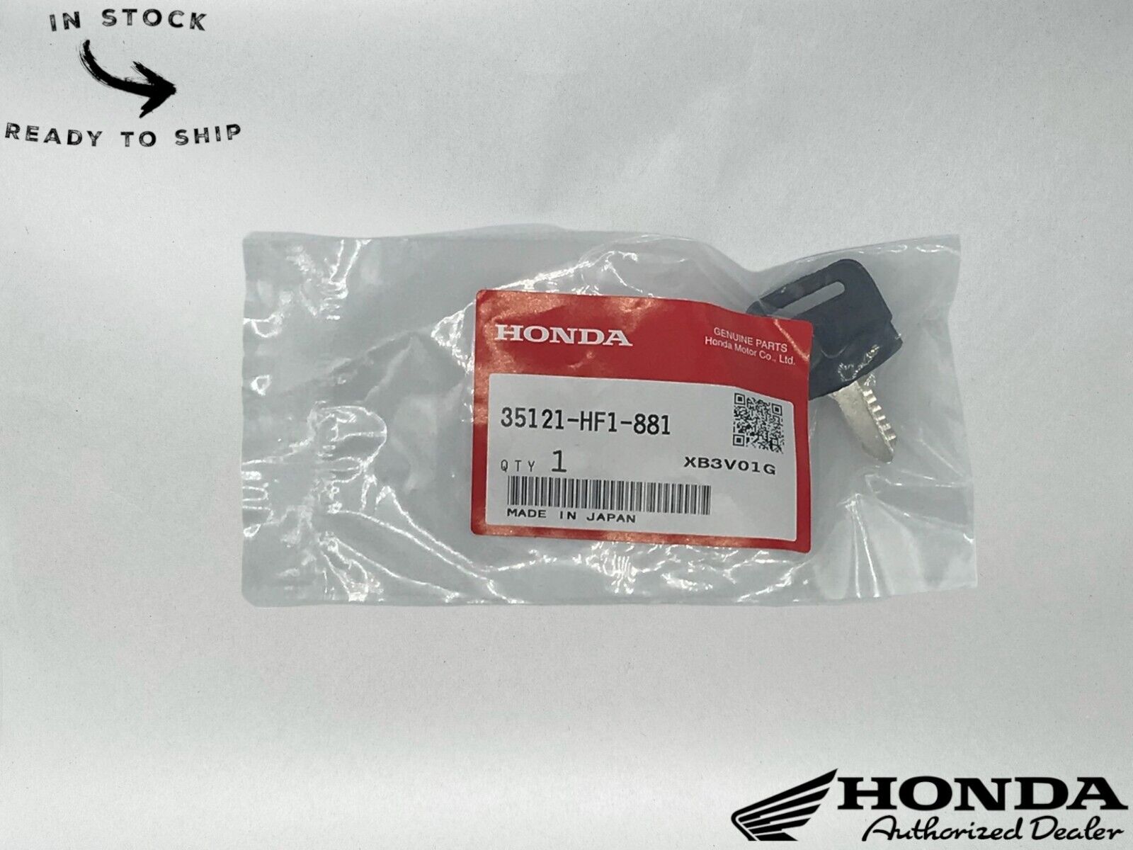 Honda Genuine OEM Blank Key Type 1 35121-HF1-881