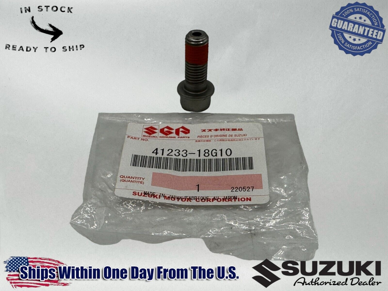 Suzuki Genuine OEM Authentic Seat Rail Bolt 41233-18G10