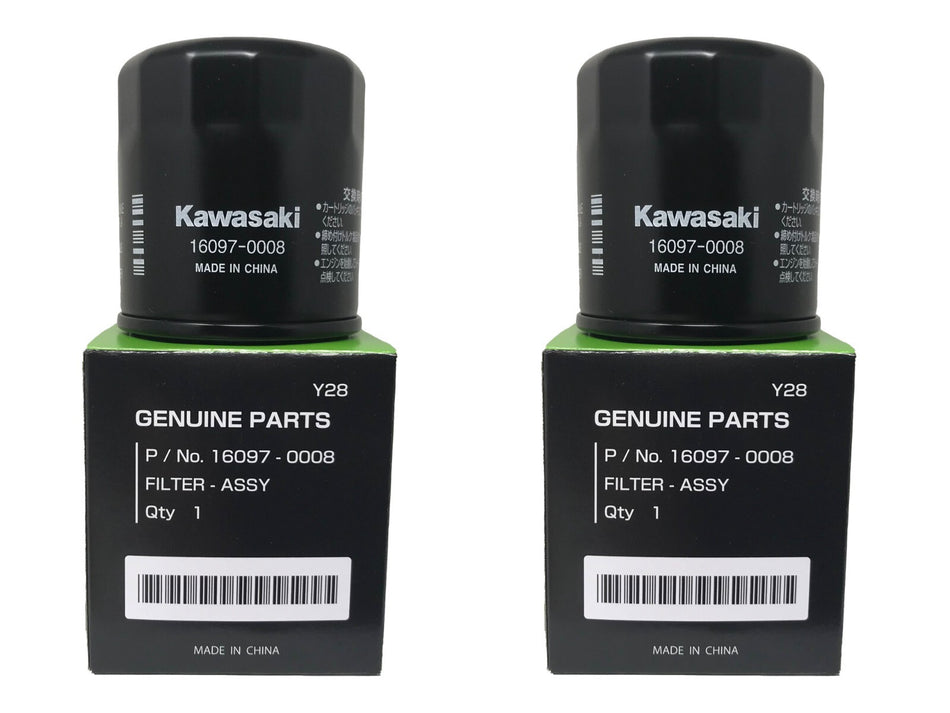 Kawasaki 16097-0008 2 Pack Oil Filter New OEM