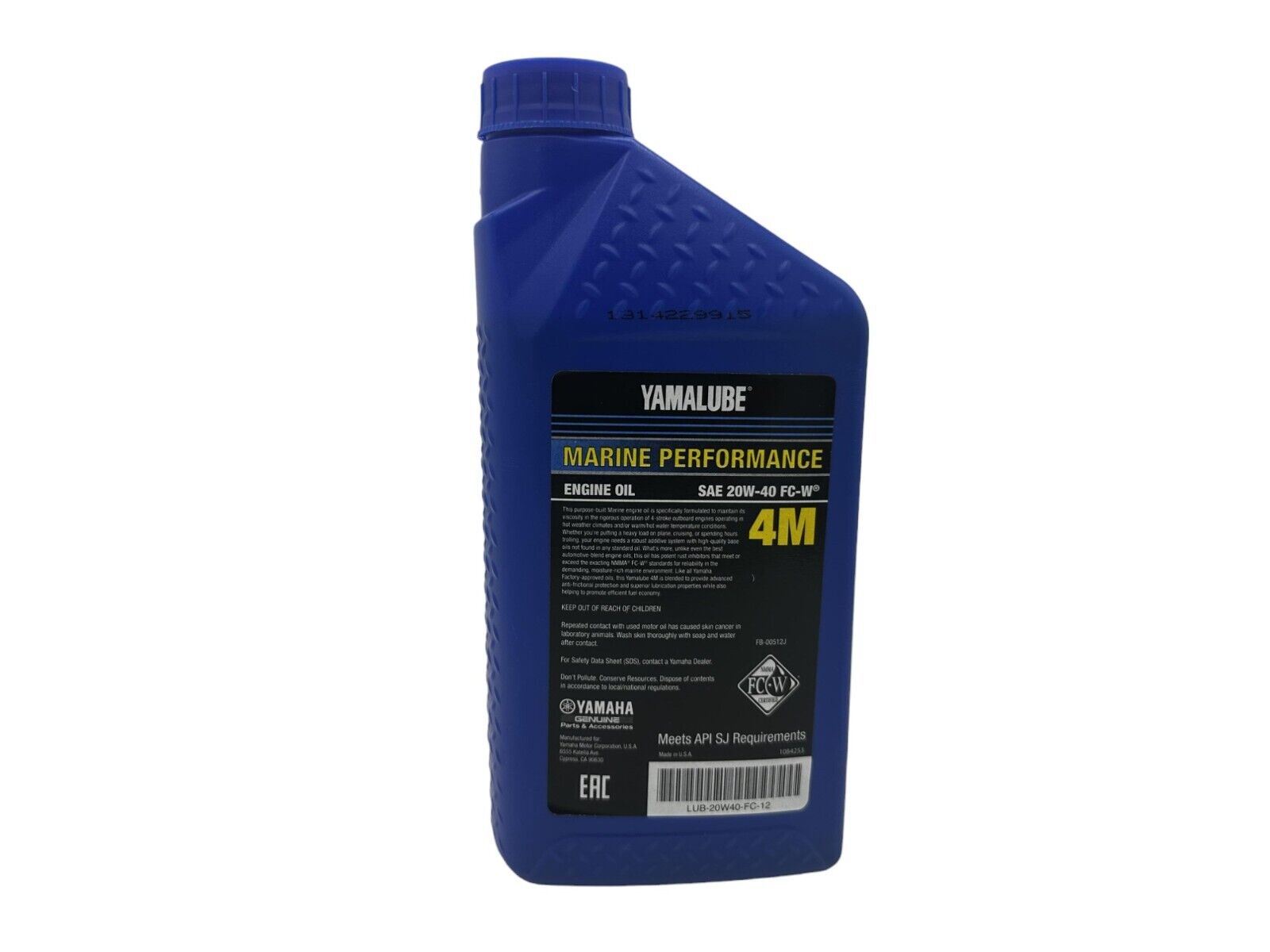 Yamaha Genuine OEM Yamalube Marine 20W-40 Oil LUB-20w40-FC-12