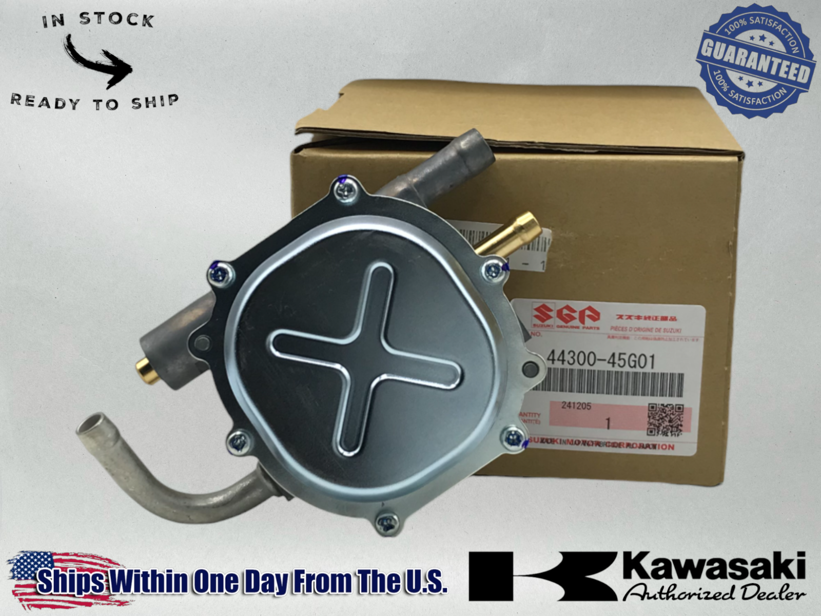 Suzuki Genuine OEM Authentic 2006-11 QUADRACER LT-R450 FUEL PETCOCK 44300-45G01
