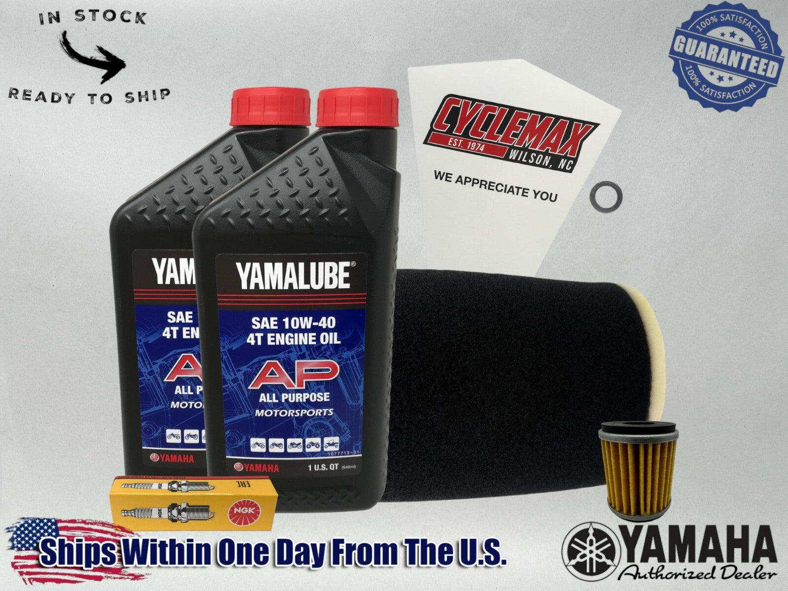 Cyclemax Standard Yamalube Tune-Up Kit compatible with 2009-2025 Yamaha YFZ450R