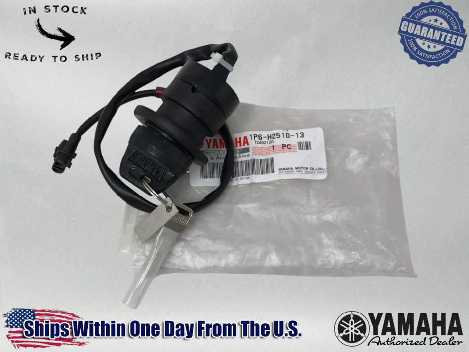 Yamaha OEM (06-26) TTR50E Ignition Main Switch w/keys 1P6-H2510-13-00