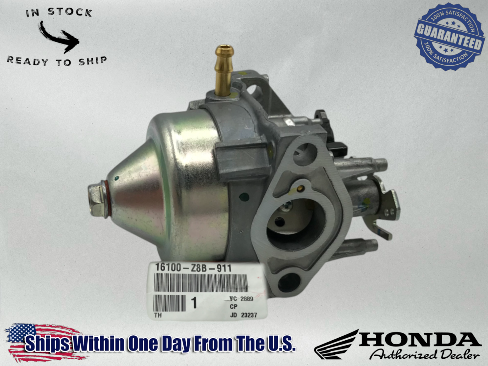 Honda Genuine OEM Authentic Carburetor (Carb) GCV160 16100-Z8B-911