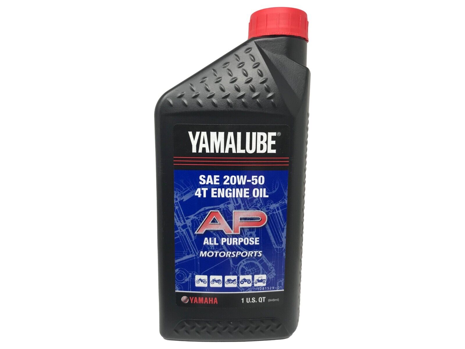 Yamaha Genuine OEM SAE 20W-50 4T Engine Oil LUB-20W50-AP-12