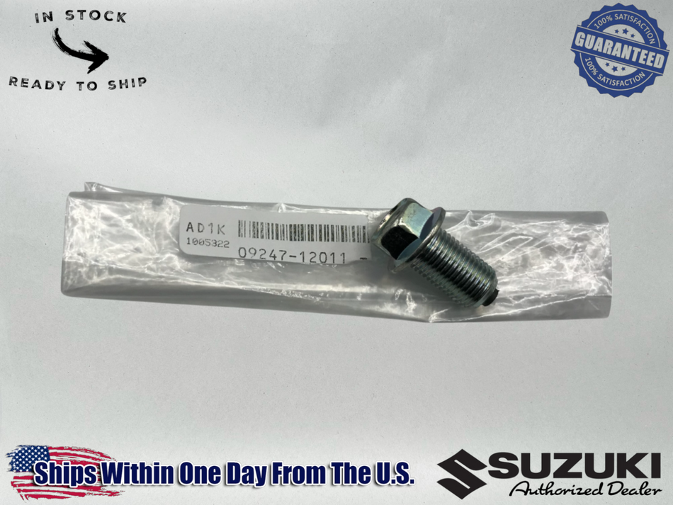 Suzuki OEM OIL PAN PLUG SAVAGE 650 SV650/S/A DRZ400/SM/S/E 09247-12011