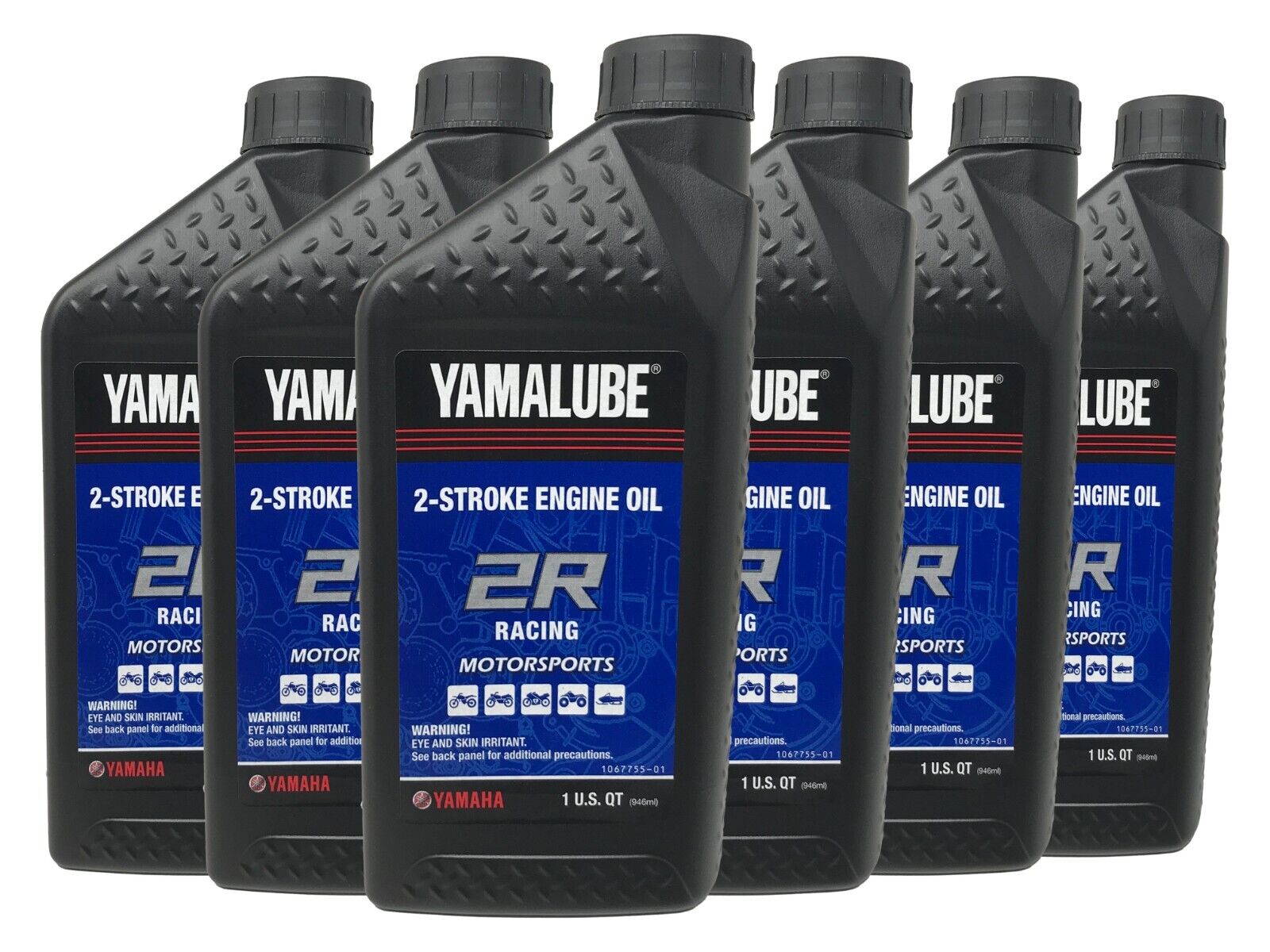 Yamaha Genuine OEM Yamalube 2R Racing Oil LUB-2STRK-R1-12 - 6 Pack