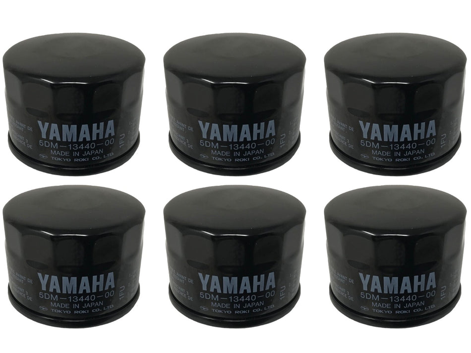 OEM YAMAHA OIL FILTER 5DM-13440-00 6 PACK