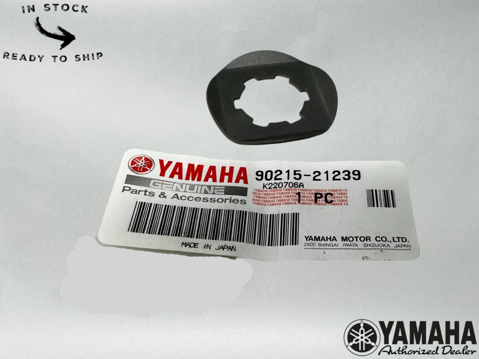 Yamaha Genuine OEM Lock Washer 90215-21239-00