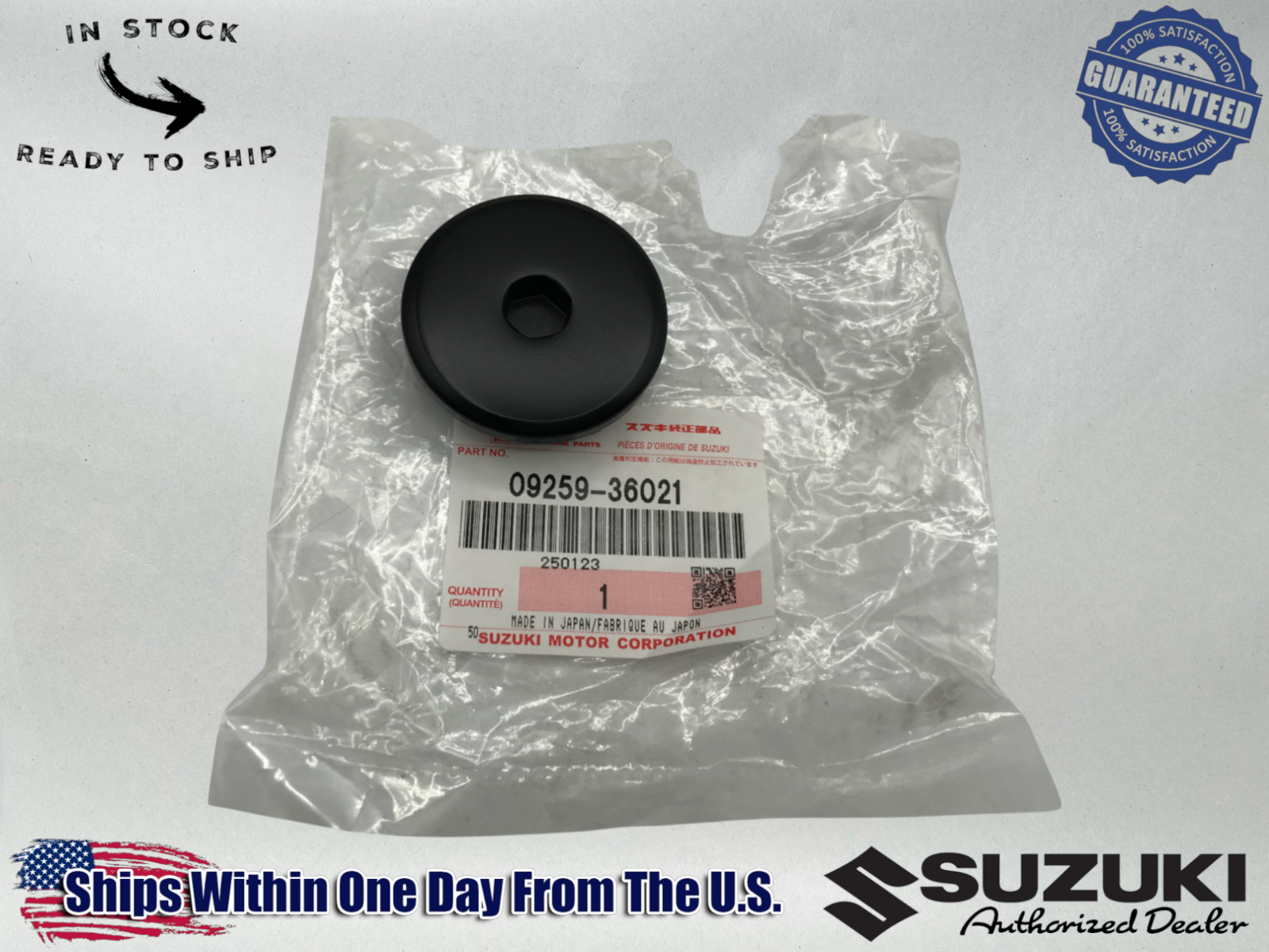 Suzuki Genuine OEM Authentic PLUG,36X10 09259-36021