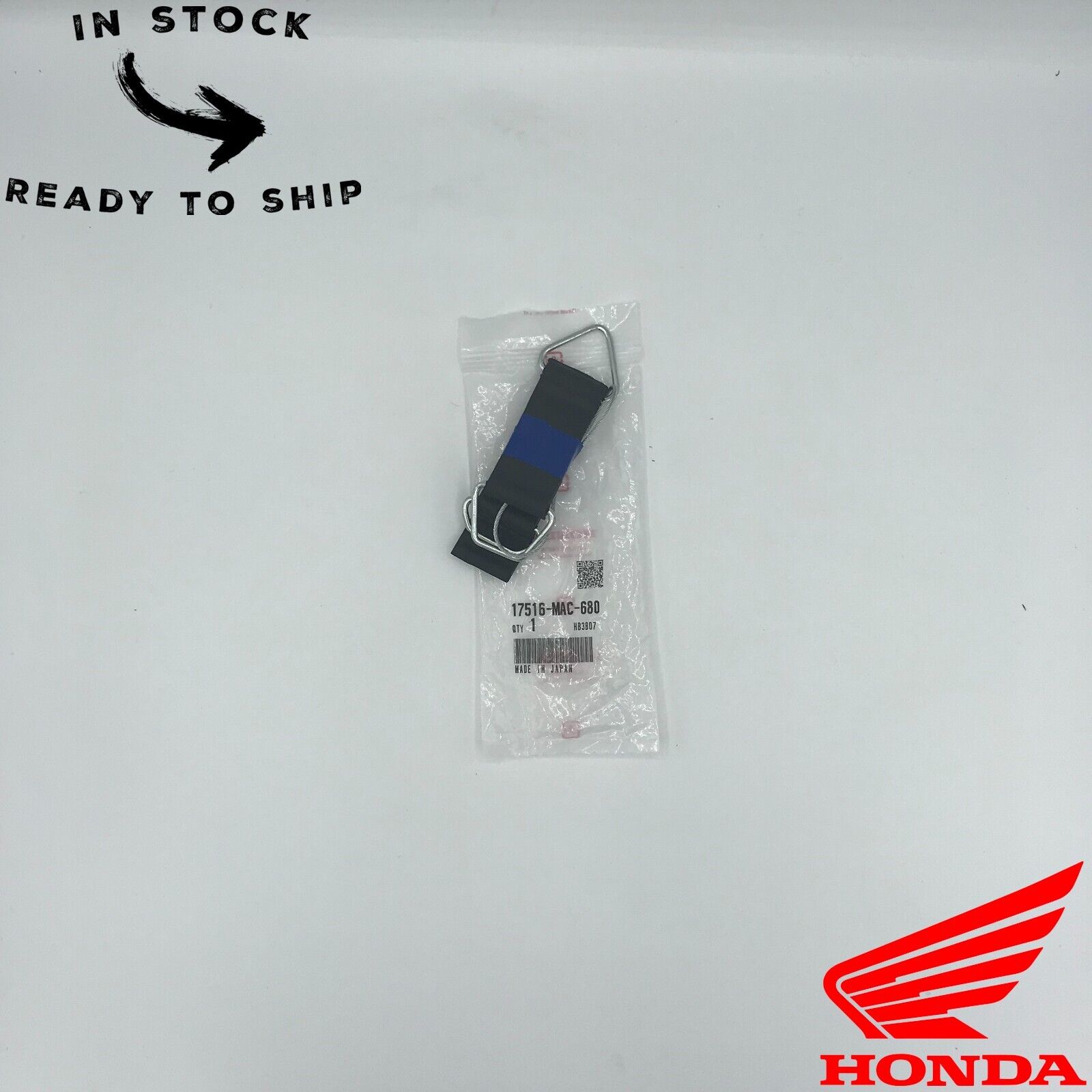 Genuine OEM Honda Fuel Gas Tank Rubber Strap Holder 17516-MAC-680