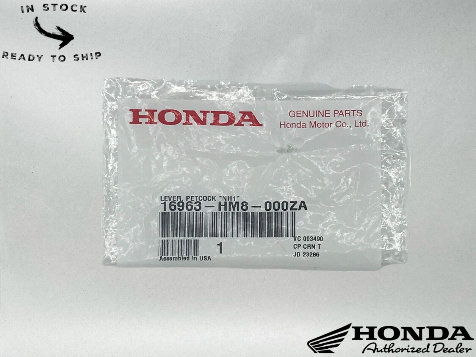 Honda Genuine OEM Petcock Lever 16963-HM8-000ZA