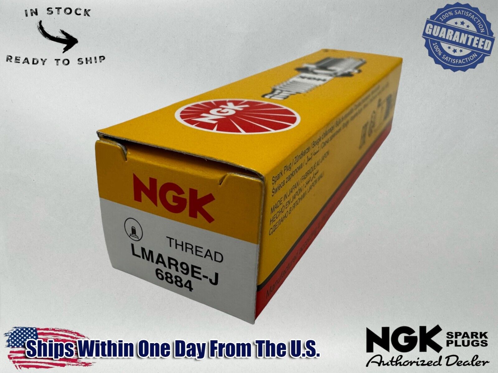 NGK Genuine OEM Authentic Spark Plug LMAR9E-J