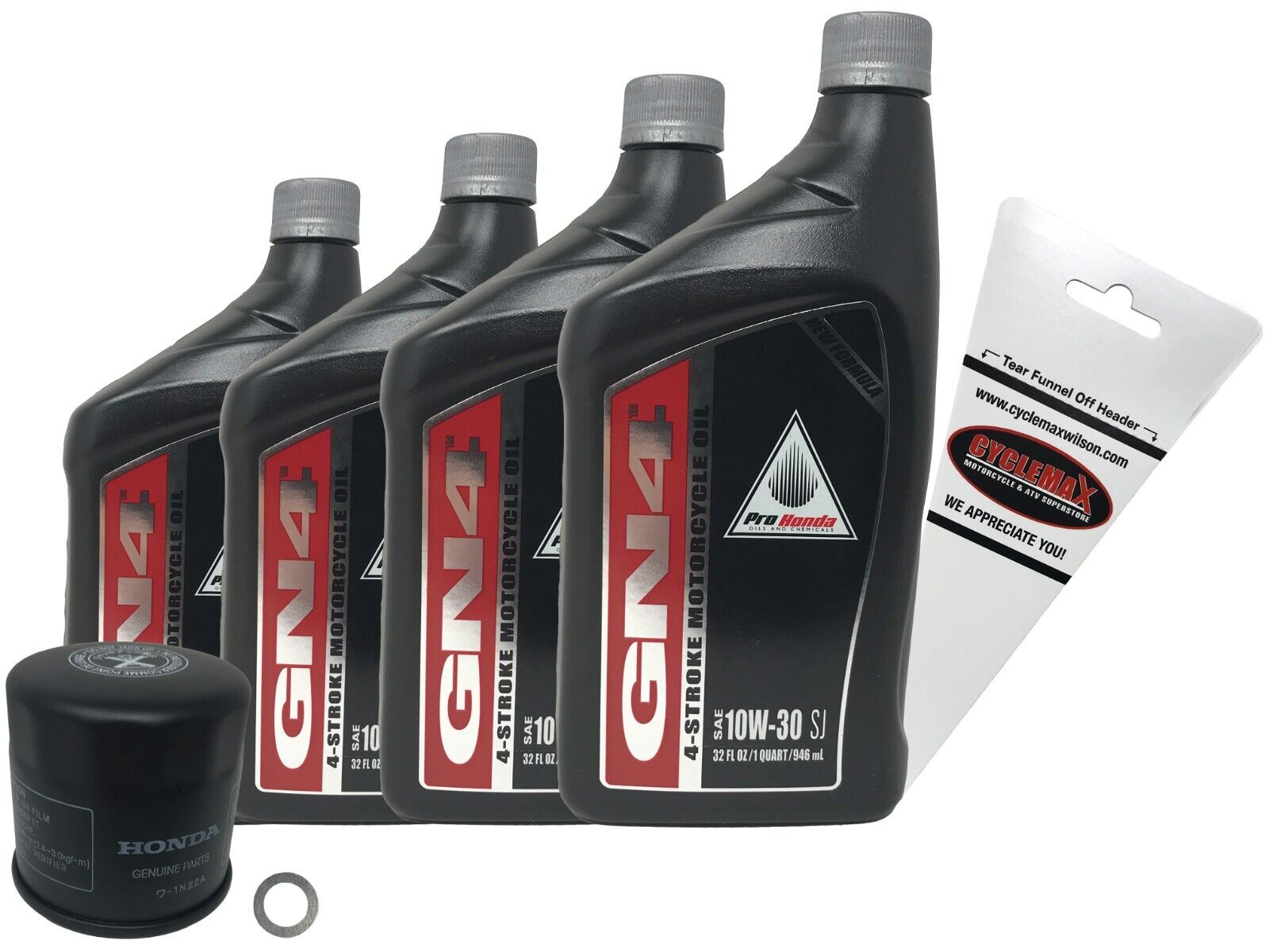 Cyclemax Genuine OEM 2004-2019 Honda CBR1000 Fireblade Oil Change Kit