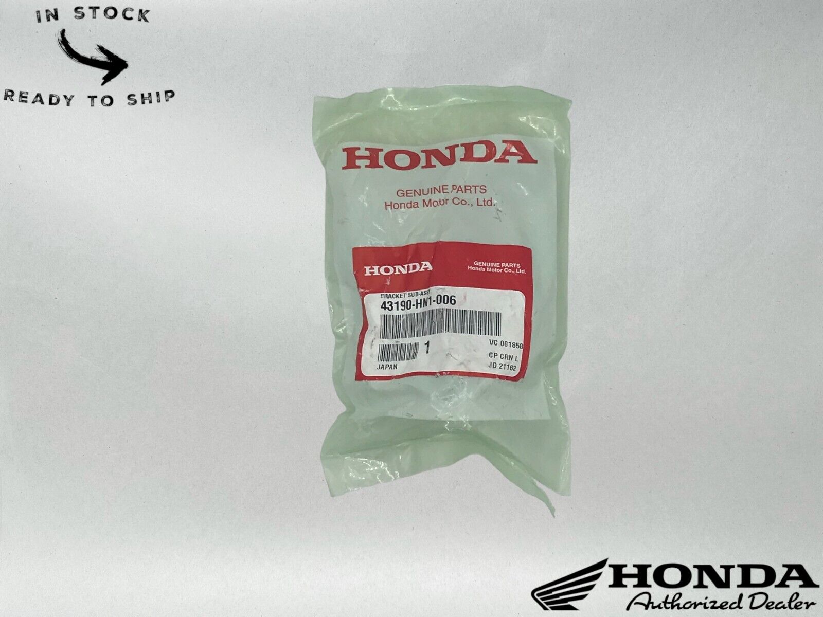 Honda Genuine OEM Rear Brake Caliper Bracket 43190-HN1-006