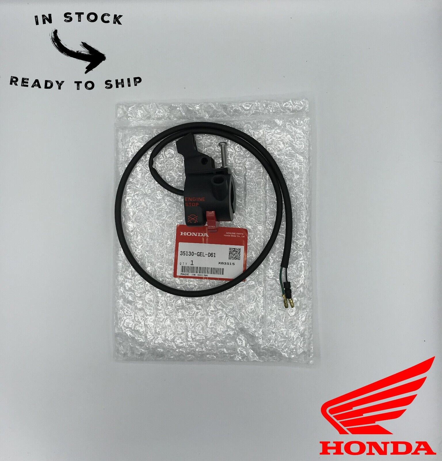 Genuine OEM Honda Starter Stop Switch Kill Switch 35130-GEL-D61