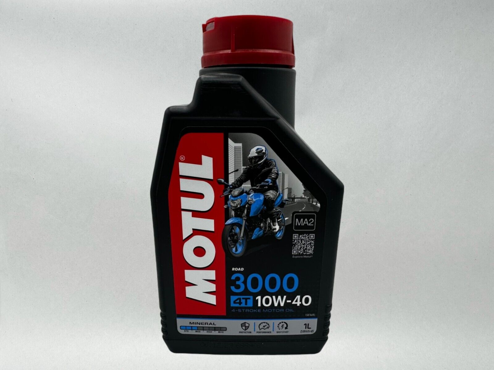 Motul Genuine OEM Motul 3000 4T 10w-40 Standard Motorcycle Oil MOT30-6PACK