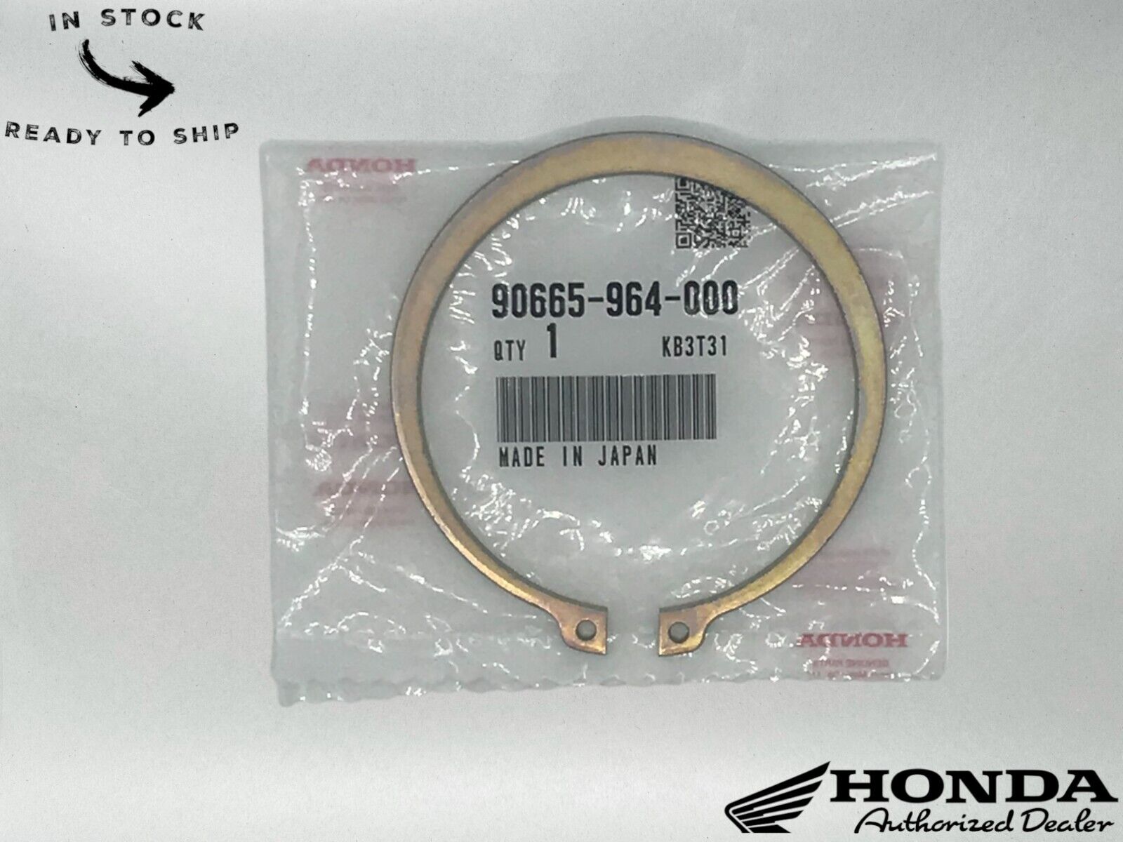 Honda Genuine OEM Circlip (Outer) (70) 90665-964-000