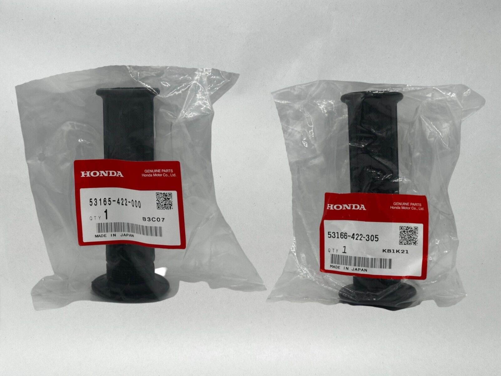 Honda Genuine OEM Right & Left Handle Grip Set 53166-422-305+53165-422-000