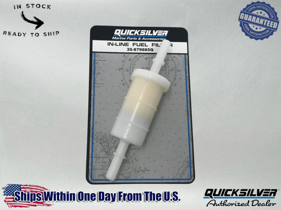 Mercury Genuine OEM Authentic In-Line Fuel Filter, 35-879885K