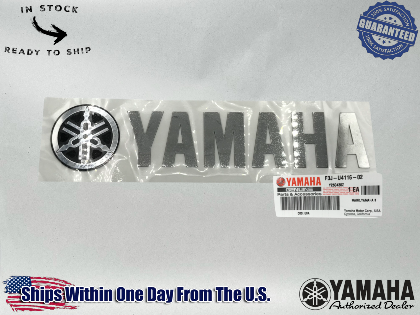 Yamaha Marine Emblem Mark Crusr HO SHO PWC Part F3J-U4116-02-00