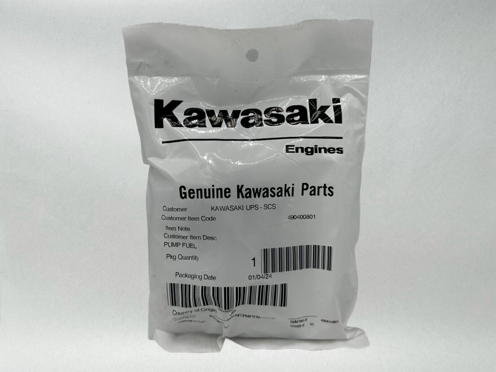 Kawasaki Genuine OEM Authentic Fuel Pump 49040-0801