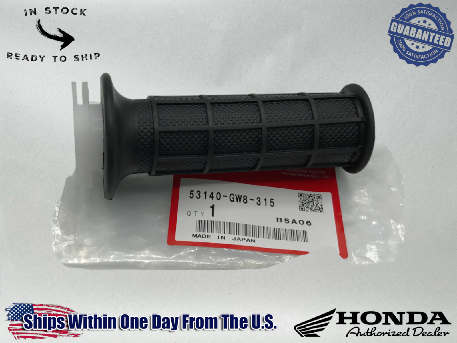 Honda Genuine OEM 1994-99 Z50R Z 50 R Throttle Tube & Grip 53140-GW8-315
