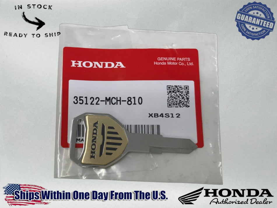 Honda OEM Key Blank VTX1800 C R S T 2002-2008 TYPE2 CXX / DXX 35122-MCH-810