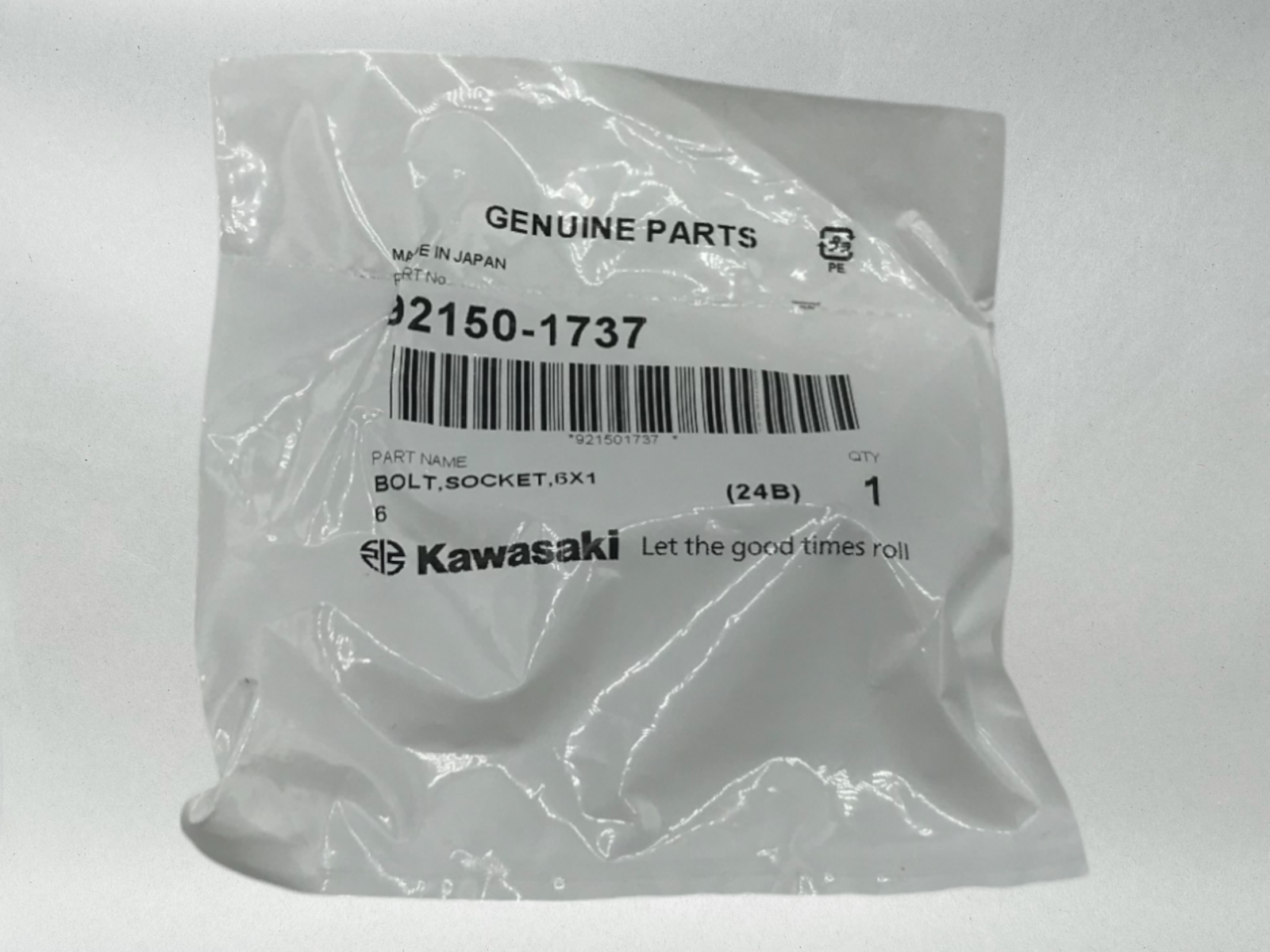 Kawasaki Genuine OEM Authentic Kickstarter Bolt Muti-Fit 92150-1737