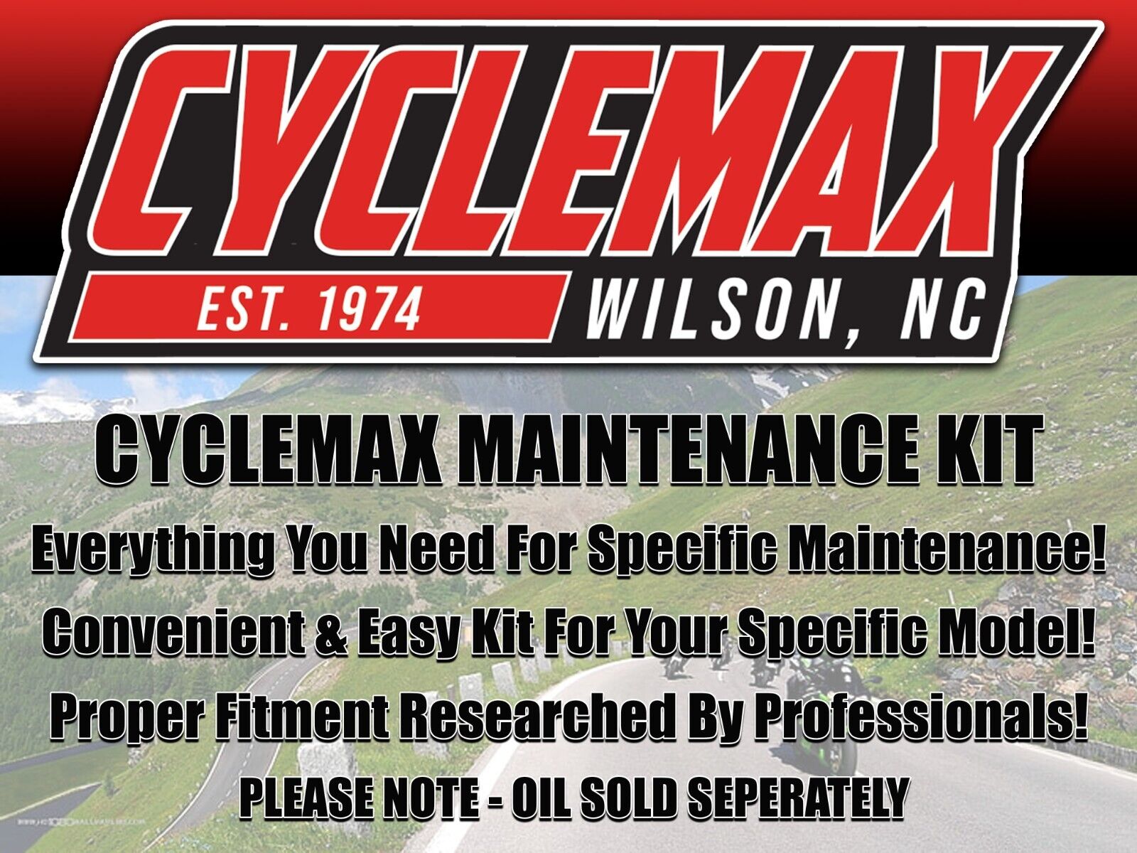 Cyclemax Maintenance Kit with Air Filter & Plug fits 1985-1987 Honda ATC250R