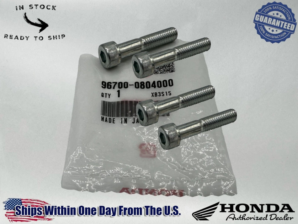 4-Honda OEM Swingarm Pinch Bolt TRX400EX TRX450R TRX450ER 400EX 96700-08040-00
