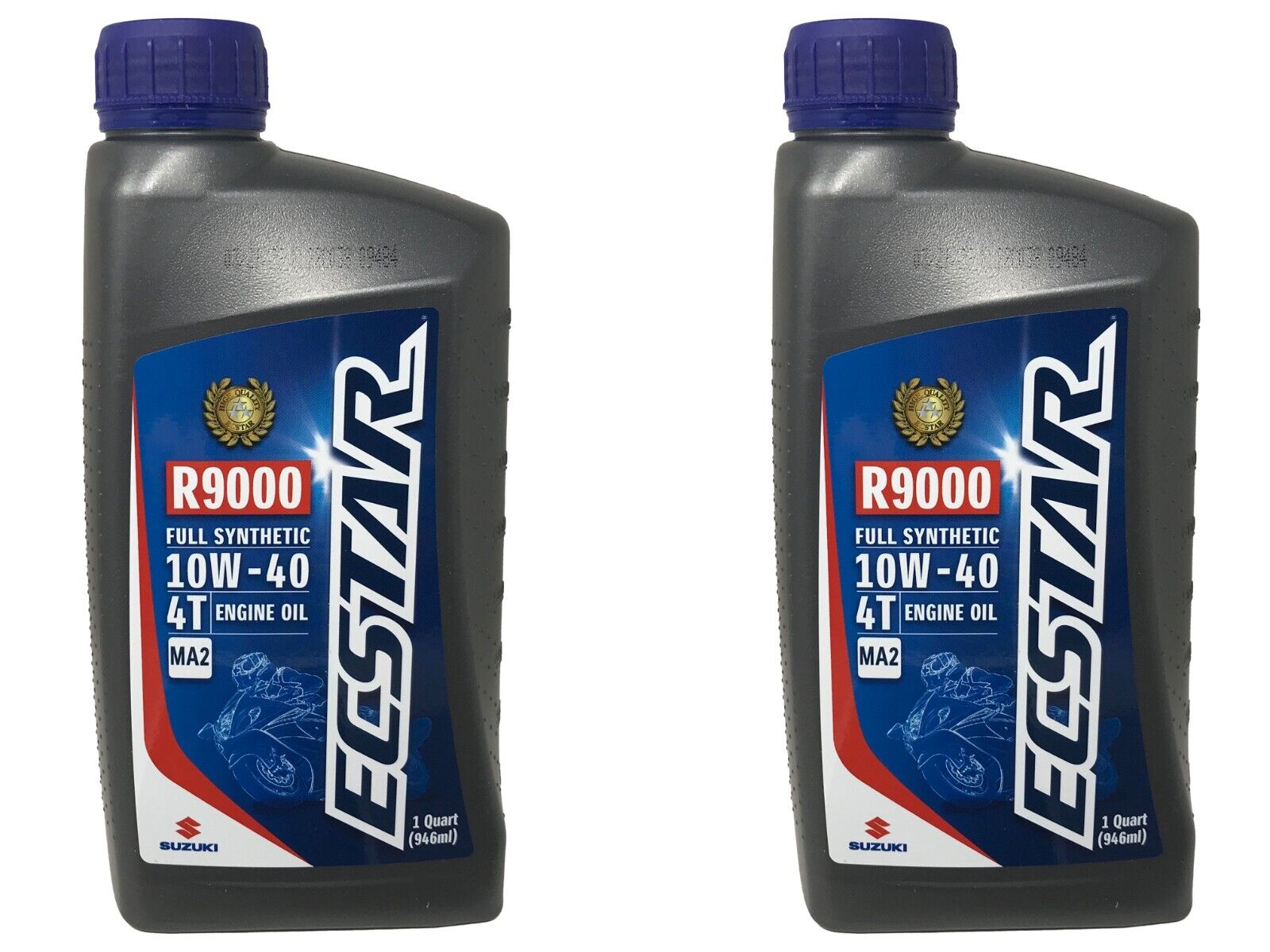 Suzuki Ecstar 10W40 R9000 FullSynthetic Motor Oil 2 QUART 990A0-01E40-01Q 2 PACK