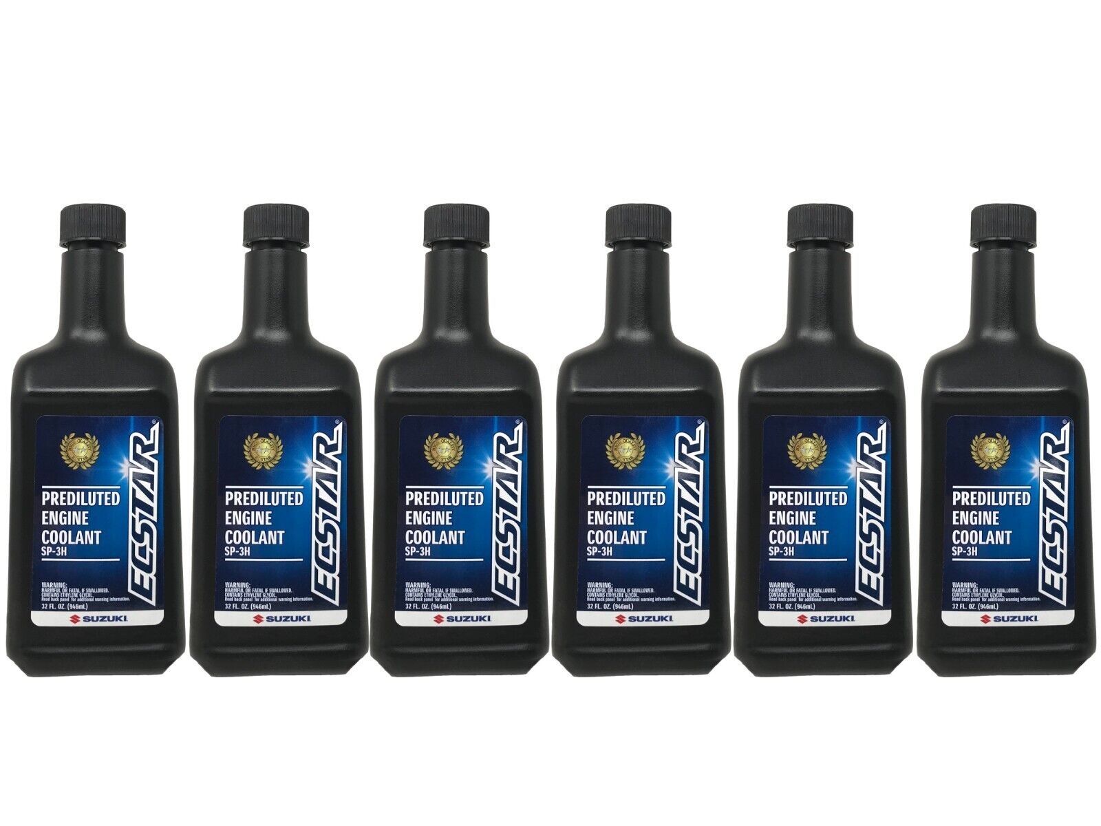 Suzuki Genuine OEM Ecstar Prediluted Engine Coolant 990A0-02E10-01Q - 6 Pack