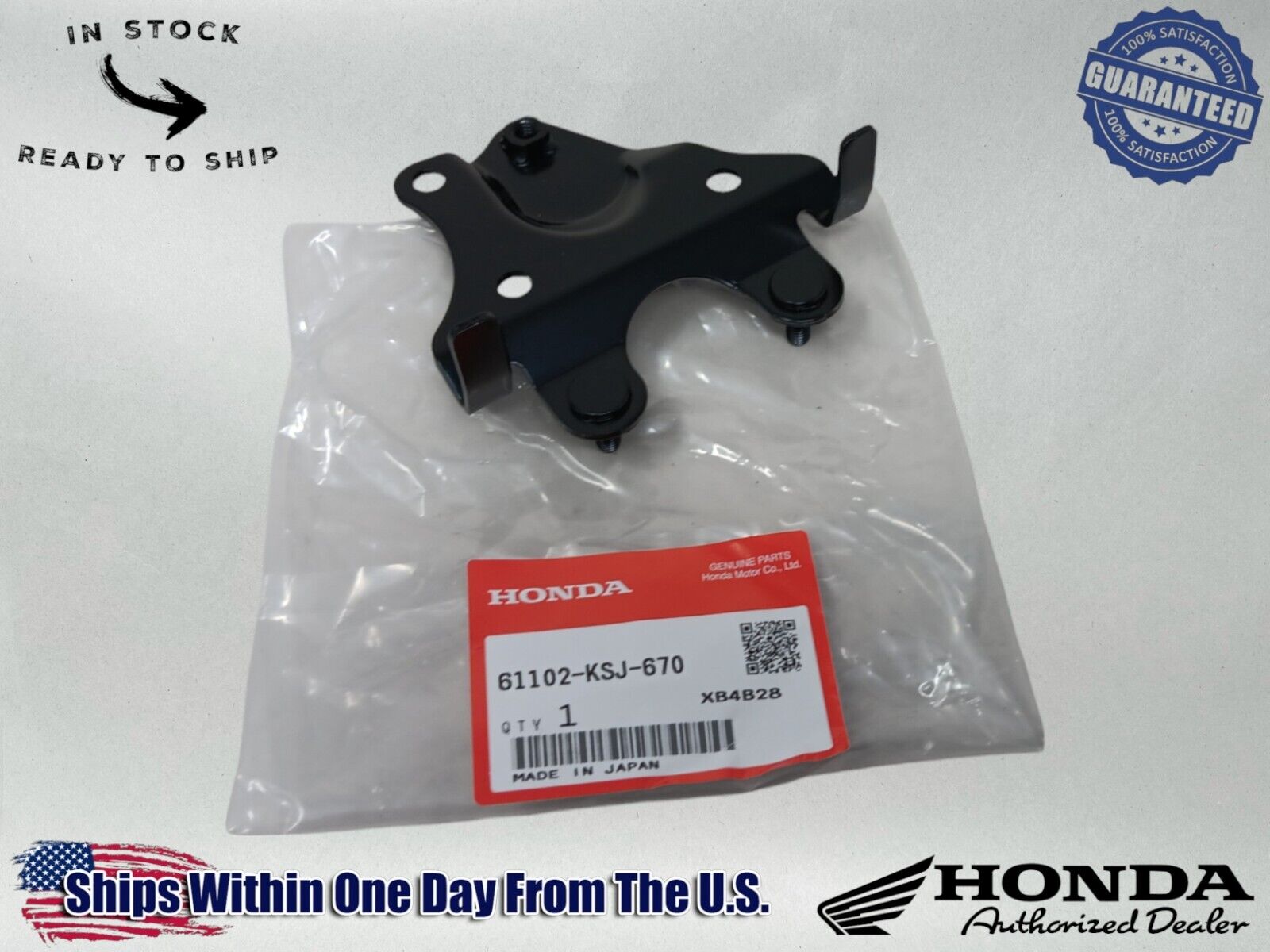 Honda Genuine OEM Authentic Front Fender Stay Bracket 61102-KSJ-670