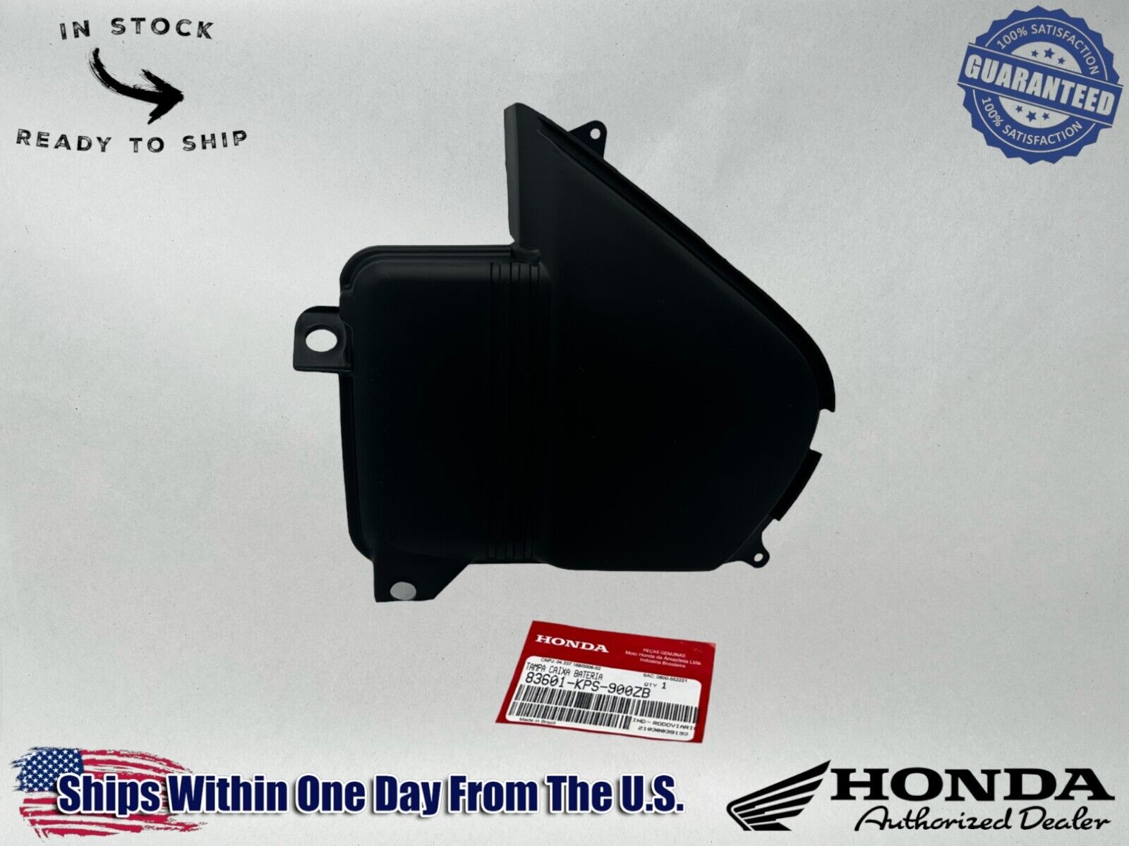 Honda Genuine OEM Authentic Cover NH1 83601-KPS-900ZB