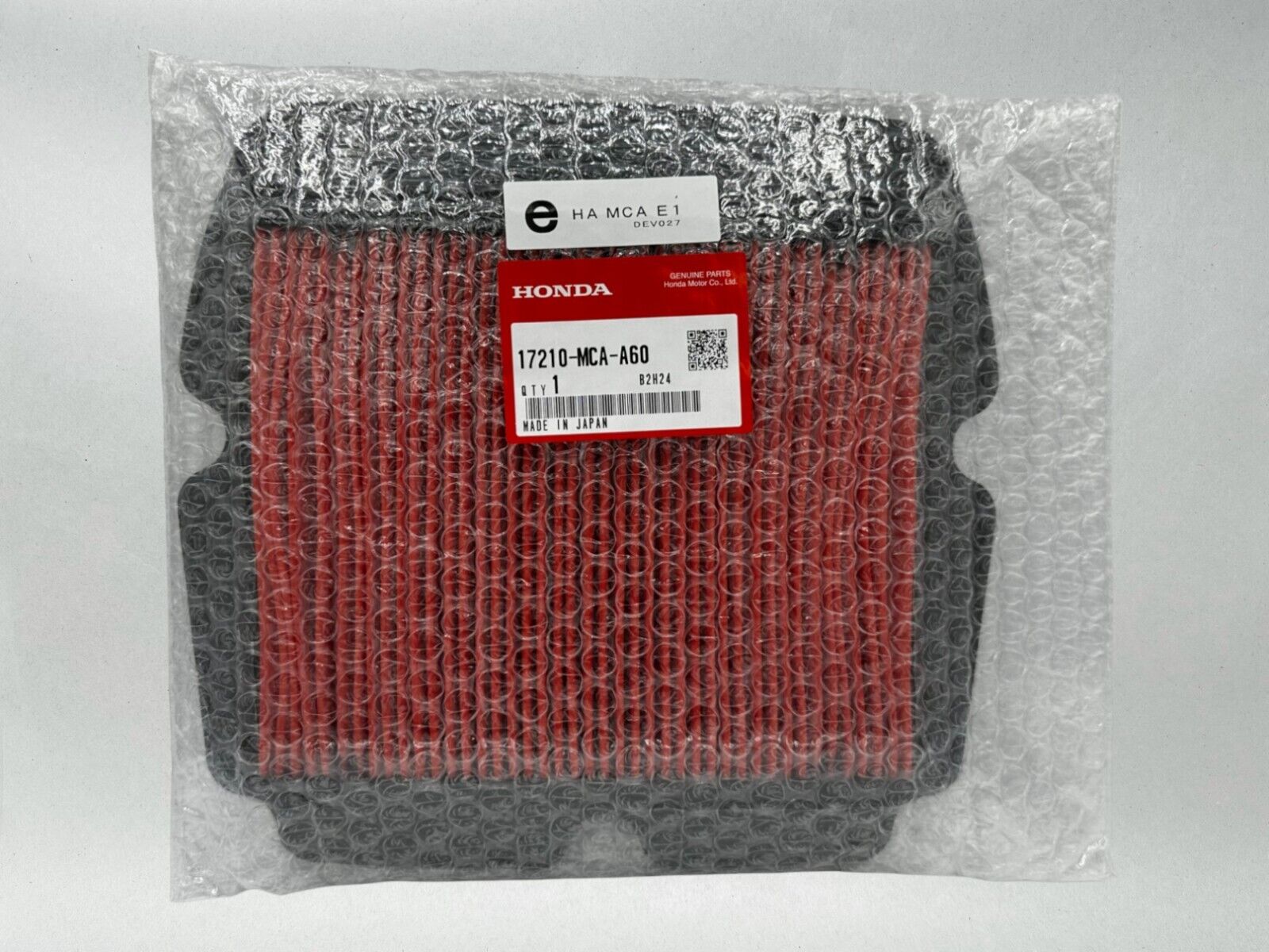 Honda Genuine OEM Authentic Air Filter 17210-MCA-A60