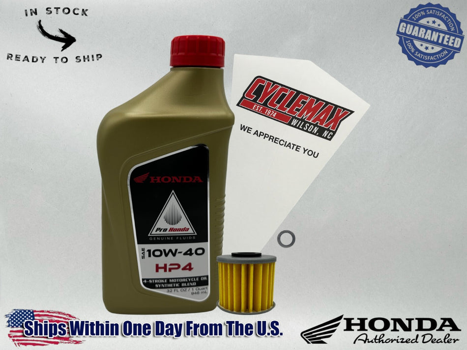 Semi-Synthetic HP4 Oil Change Kit fits 2019-2025 Honda Super Cub C125