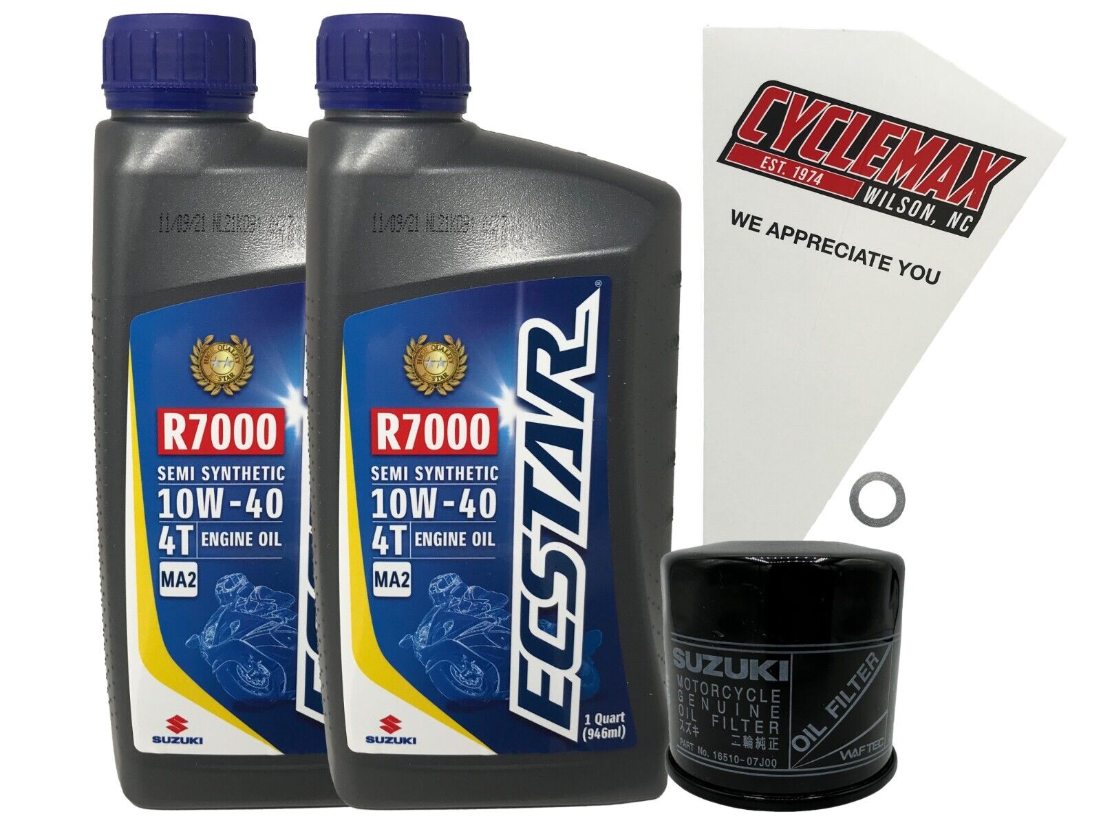 Cyclemax OEM Semi-Synthetic Oil Change Kit fits 2005-2007 Suzuki LT-A700X