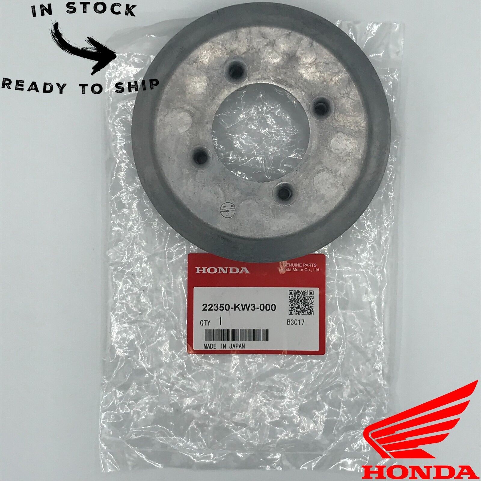 Genuine OEM Honda Engine Clutch Basket Hub Pressure Plate 22350-KW3-000