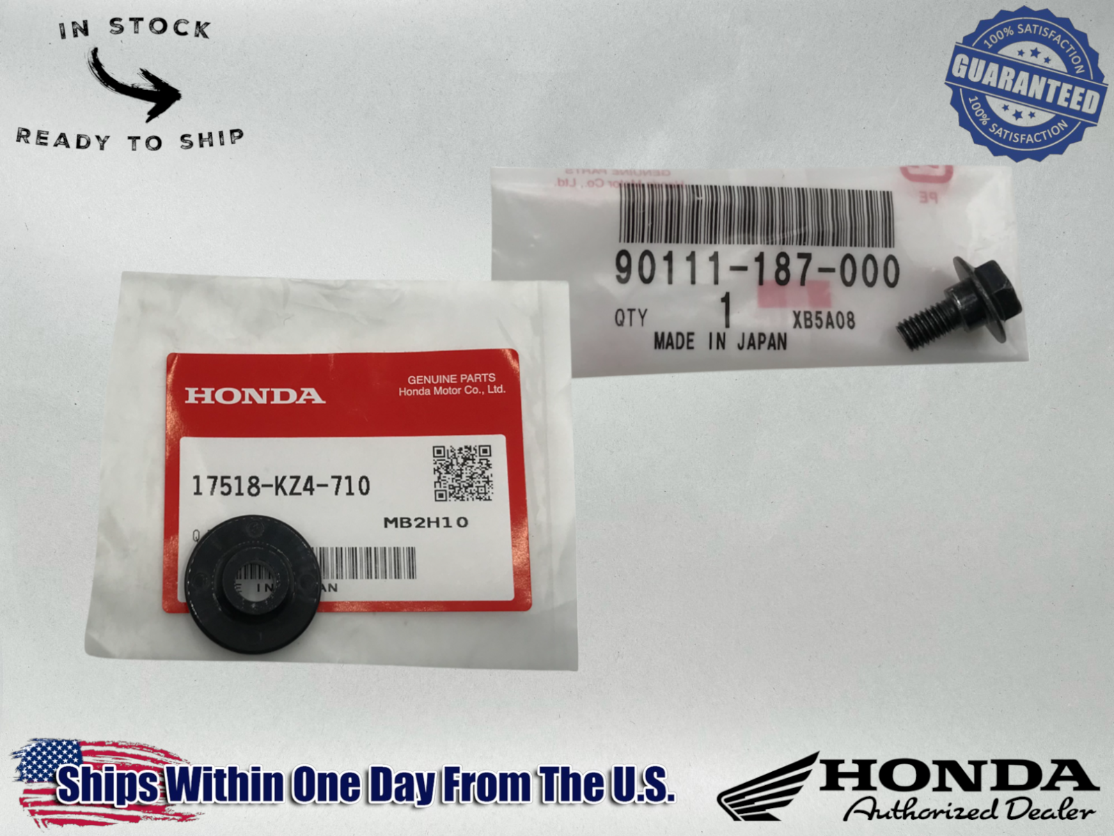 Honda OEM Authentic 99-07 400EX GAS TANK SEAT HOLDER BUTTON SCREW COLLAR TRX