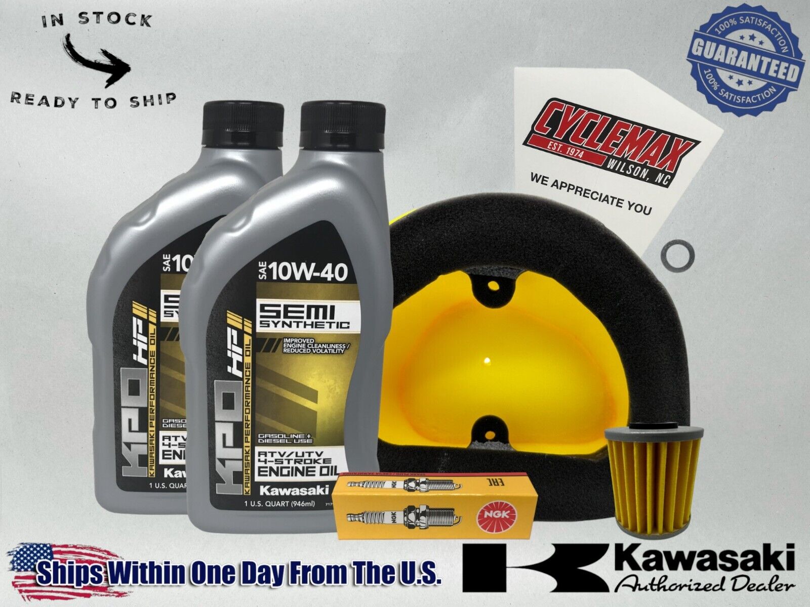 Cyclemax Semi-Synthetic KPO Tune-Up Kit fits 2006-2012 Kawasaki KX250F