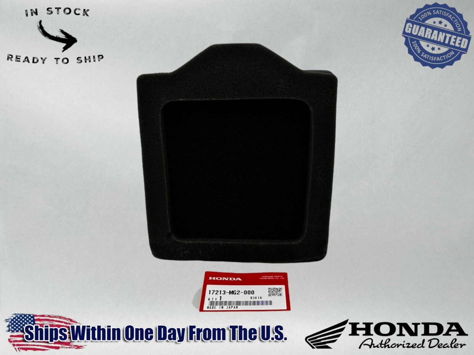 Honda Genuine OEM Authentic Air Filter 17213-MG2-000