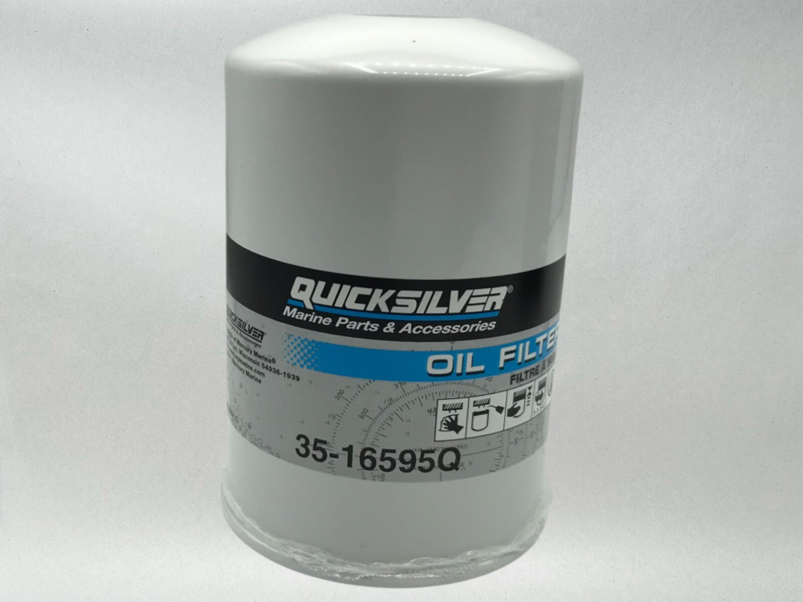 Quicksilver Genuine OEM Authentic Oil Filters 35-16595Q 2 Pack