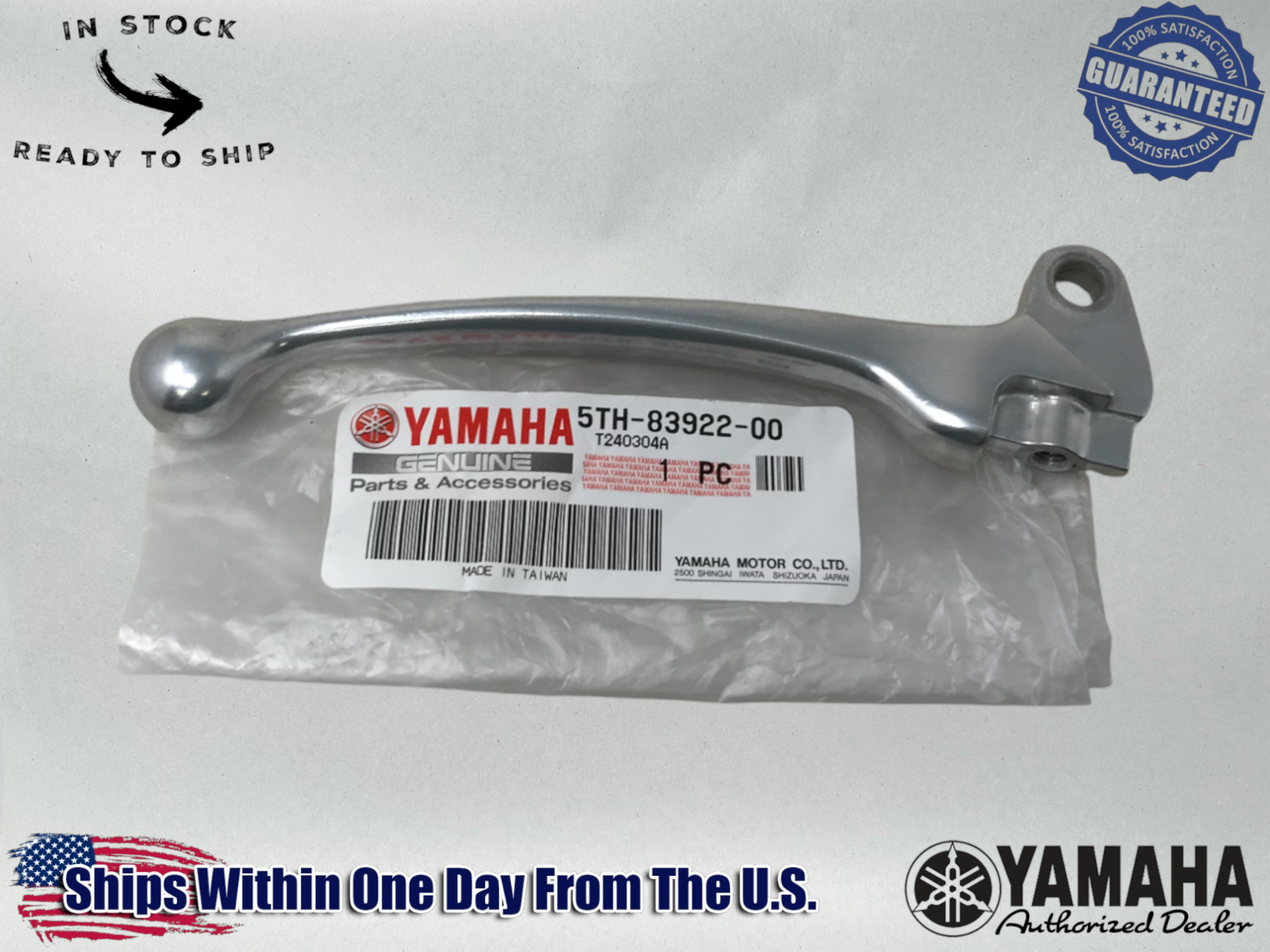 Yamaha Genuine OEM Authentic  Rh Brake Lever  5TH-83922-00-00