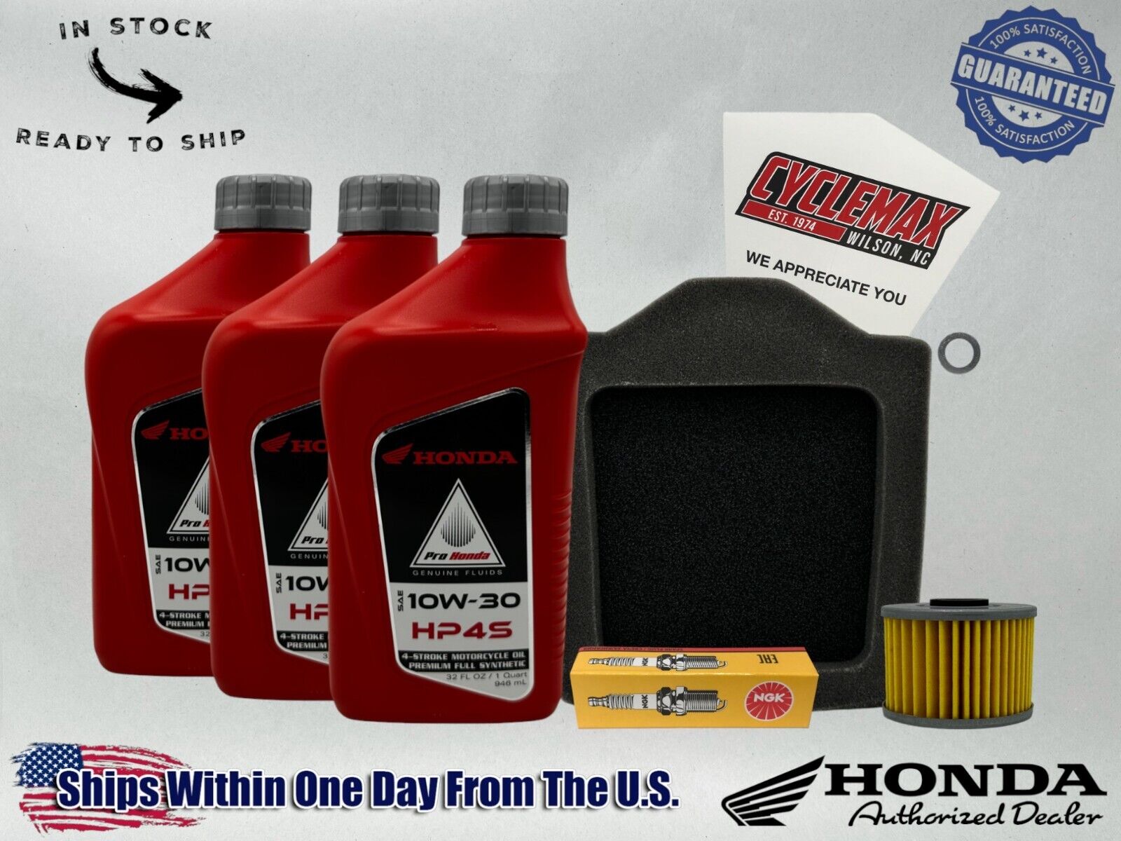 Cyclemax Full Synthetic HP4s Tune-Up Kit fits 1983-1987 Honda XL600R