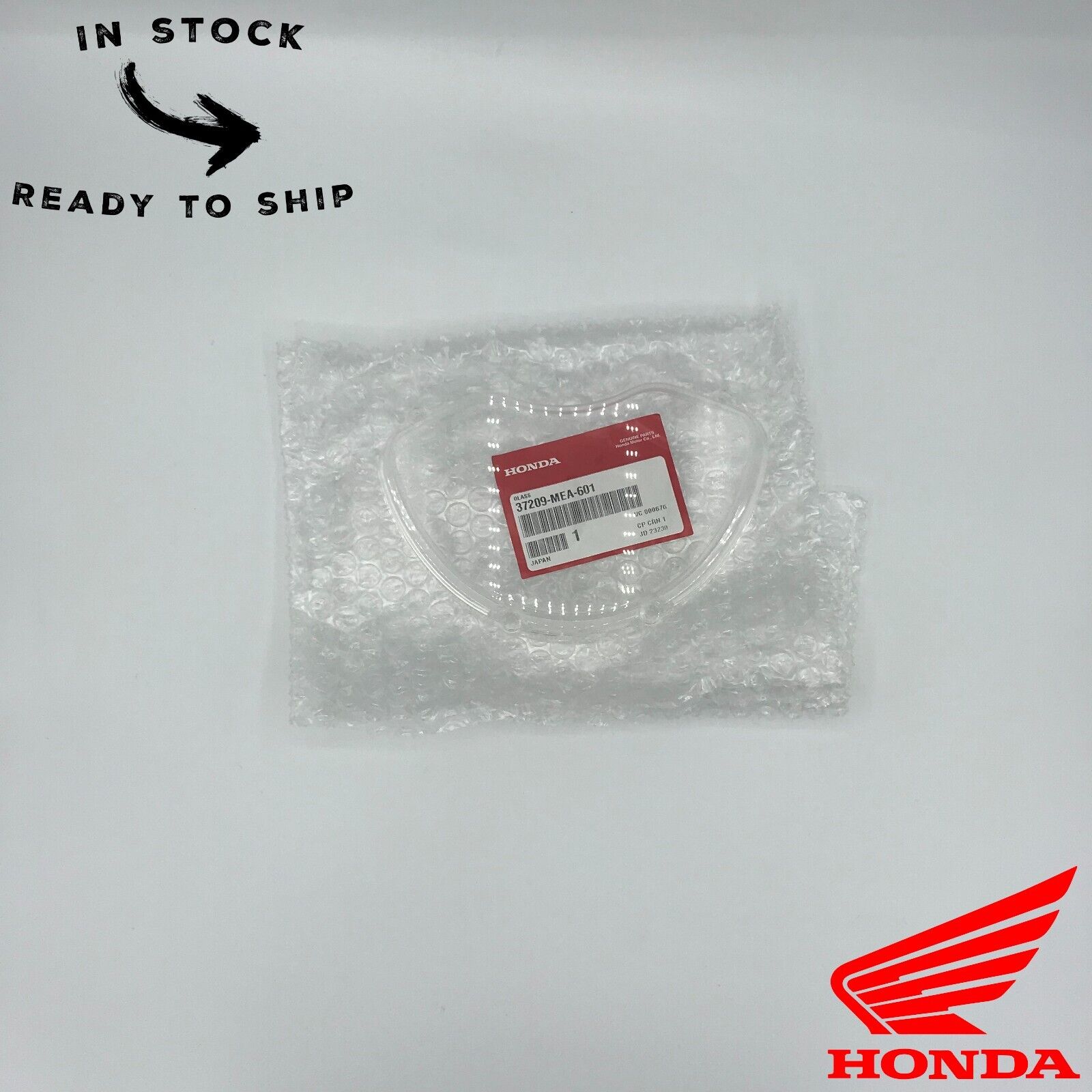 Genuine OEM Honda Clear Glass Speedometer Cover 37209-MEA-601